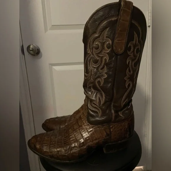 Nocona Gold Label Caiman Boots - Picture 6 of 9